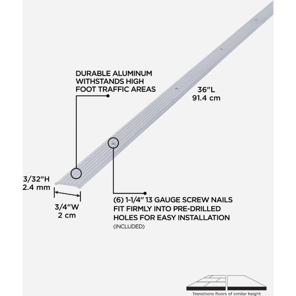 M-D 3-4"x3' Slvr Sm Bndr 78048 263850