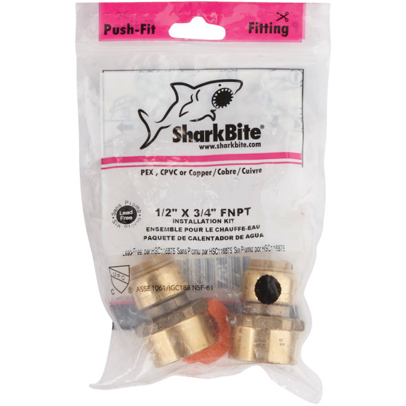 SharkBite Brass Water Heater Installation Kit SharkBite Brass Water Heater Installation Kit