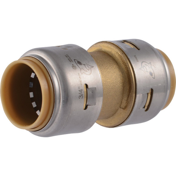 SharkBite 3/4 In. Push-to-Connect Straight Brass Coupling UR016A