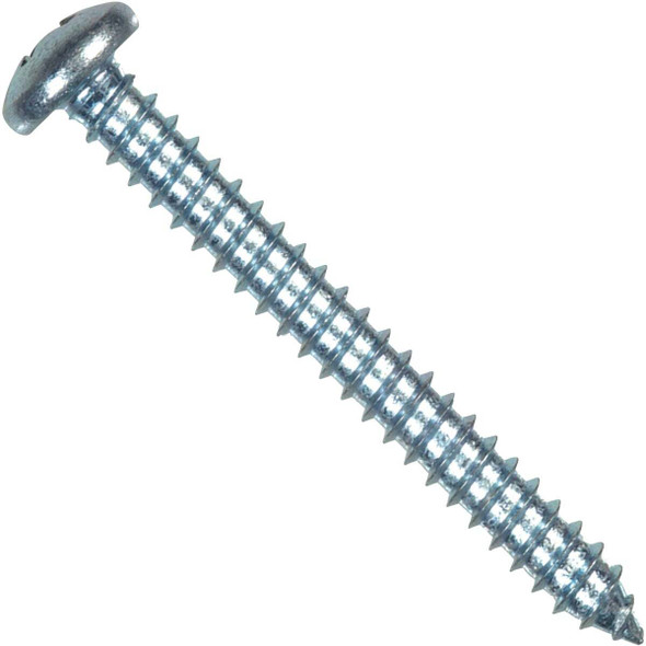 Hillman #10 x 1 In. Combination Pan Head Zinc Sheet Metal Screw (100-Count)