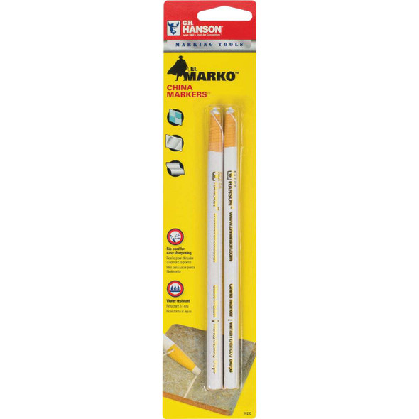 C.H. Hanson White China Marker (2-Pack) 10262