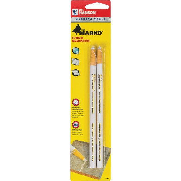 C.H. Hanson White China Marker (2-Pack) 10262
