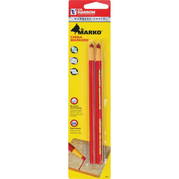 C.H. Hanson Red China Marker (2-Pack) 10261