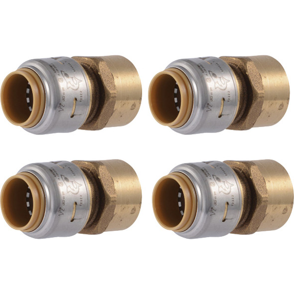 SHARKBITE 4 Pk 1/2"sb X 1/2"fnpt UR072A4
