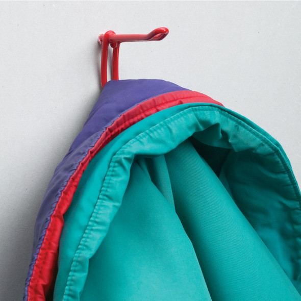 Vinyl Coated 3.8 In. Wardrobe Hook (2-Pack)