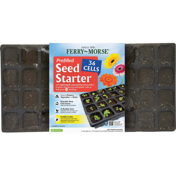 Ferry Morse 36-Cell 22 In. W. x 11 In. D. Seed Starter Kit P36S