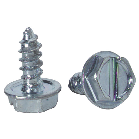 Hillman #6 x 3/8 In. Slotted Hex Washer Head Zinc Sheet Metal Screw (100 Ct.) Hillman #6 x 3/8 In. Slotted Hex Washer Head Zinc Sheet Metal Screw (100 Ct.)