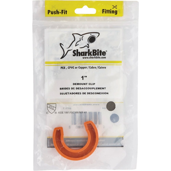 SharkBite 1 In. Plastic Disconnect Clip U714A 448821