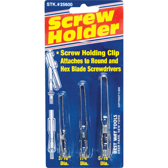 Best Way Tools Stainless Steel Screw Holder, (3-Pack) B25600