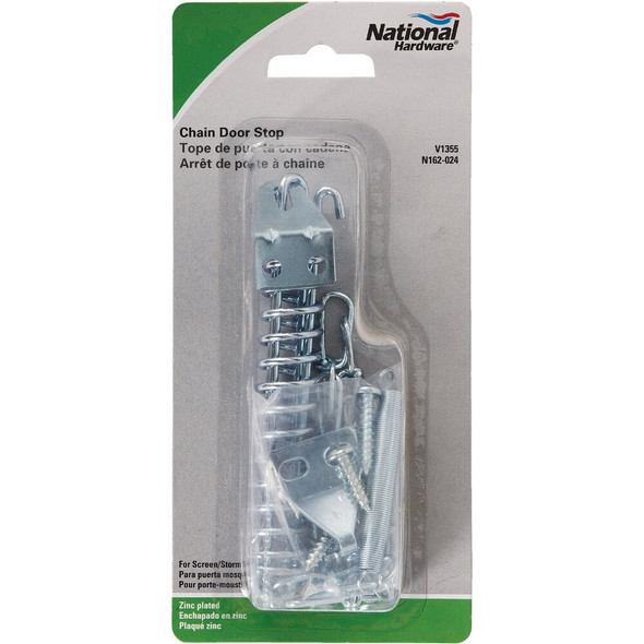 National Hardware Screen & Storm Door Stop Spring Chain N162-024 211078