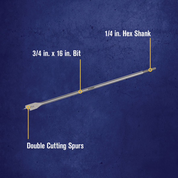 Irwin Speedbor 3/4 In. x 16 In. Spade Bit