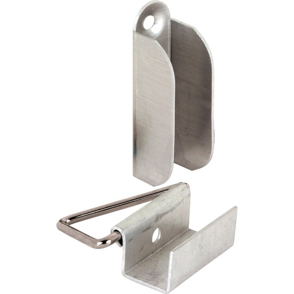 Prime-Line 7-16 In. White Hanger & Latch (2-Pack) PL7847 262316