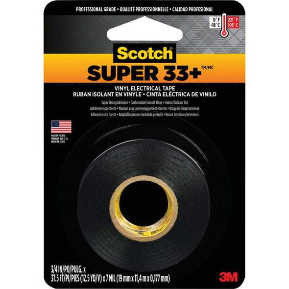 Scotch Super 33+ 3/4 In. x 12.5 Yd. Vinyl Electrical Tape 200NA