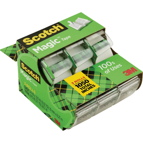 Scotch Magic Tape, 3/4 In. x 300 In. (3-Pack) 3105