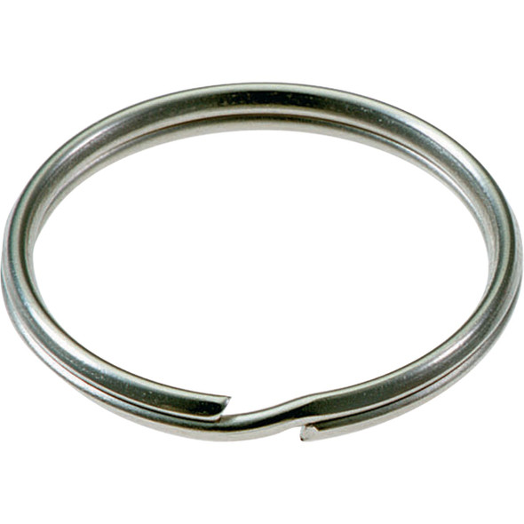 Lucky Line Tempered Steel Nickel-Plated 3/4 In. Key Ring (2-Pack) 76202