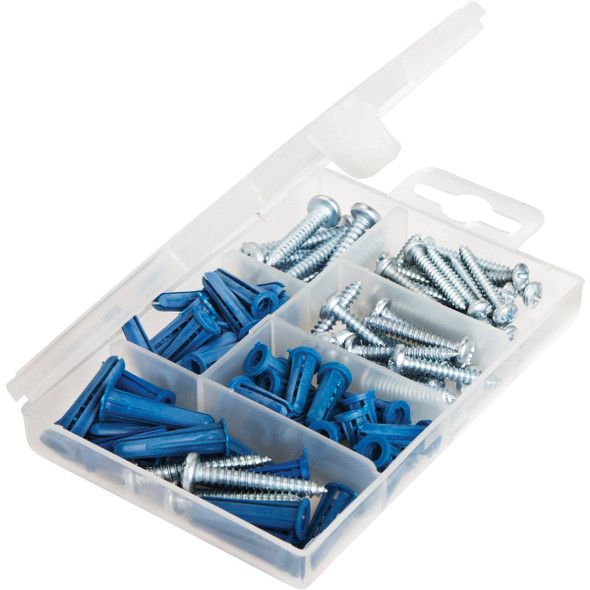 Hillman The Fastener Center Screw and Anchor Fastener Assortment Kit (100 Pcs.) 130201 768726