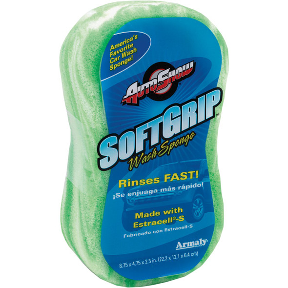 Armaly AutoShow 8.75 In. x 4.75 In. Soft Grip Green Sponge 11802