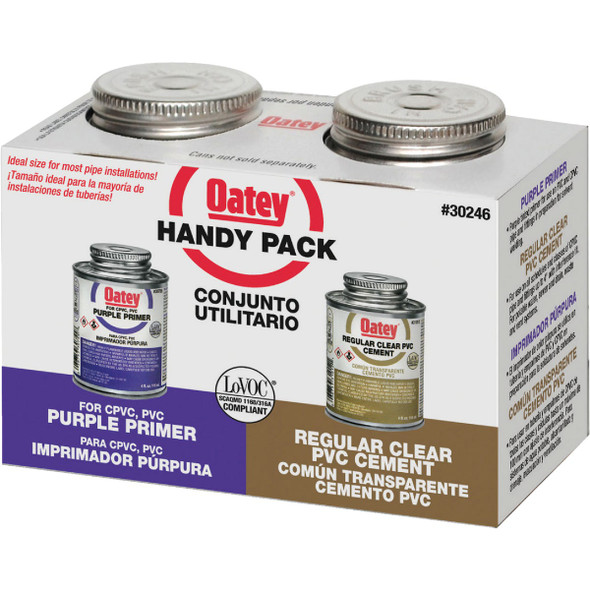 Oatey 4 Oz. Primer & Cement PVC Cement Kit 30246