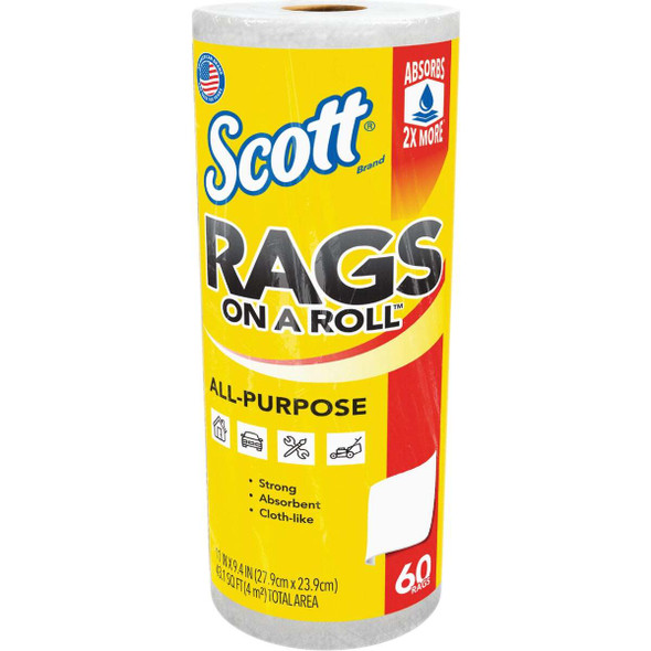 Scott White Rags On A Roll (60-Count) 54992