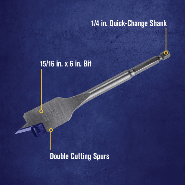 Irwin Speedbor 15/16 In. x 6 In. Spade Bit