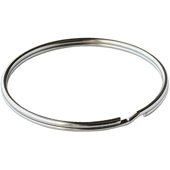 Lucky Line Tempered Steel Nickel-Plated 1-1/8 In. Key Ring (100-Pack) 76500