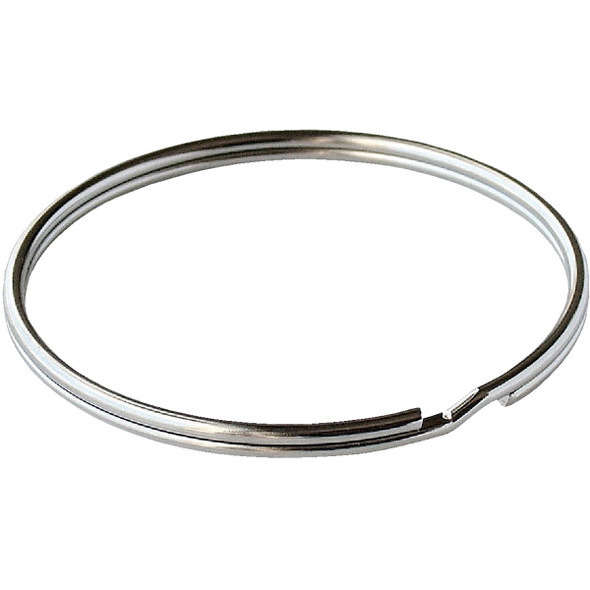 Lucky Line Tempered Steel Nickel-Plated 1-1/4 In. Key Ring (100-Pack) 76600