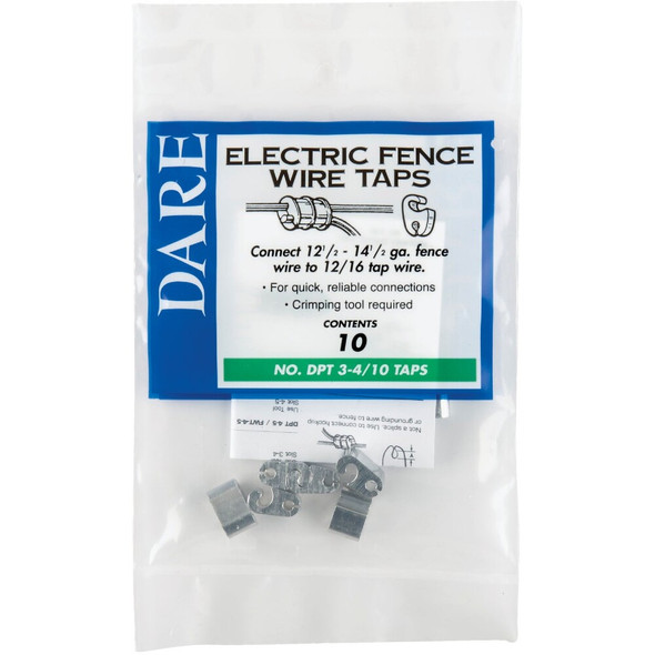 Dare 12-1-2 Ga. to 14 Ga. Metal Splicing Sleeve (10-Pack) DPT 3-4-10 708321