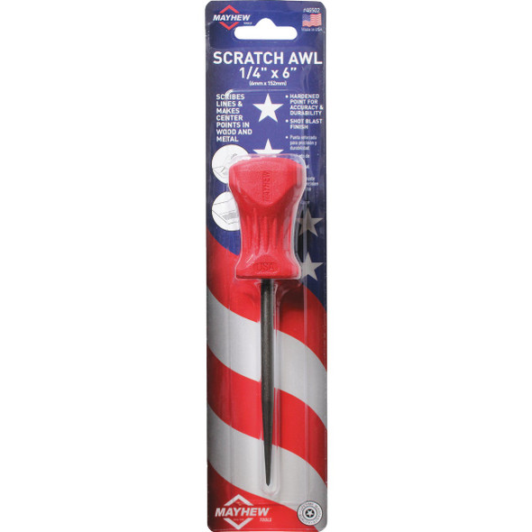 Mayhew Tools 1/4 In. x 5-1/2 In. Scratch Awl