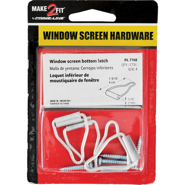 Prime-Line Spline Channel Bail Latch (4-Pack) PL7768 261262