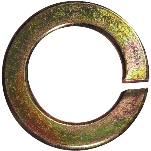 Hillman 3/8 In. Alloy Steel Yellow Dichromate Split Lock Washer (100-Count)