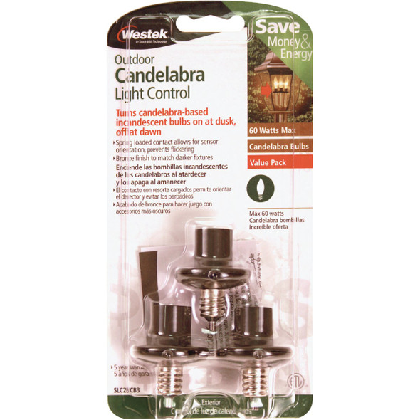 Westek Screw-In Bronze Photocell Lamp Control SLC2BCB3-4 502218