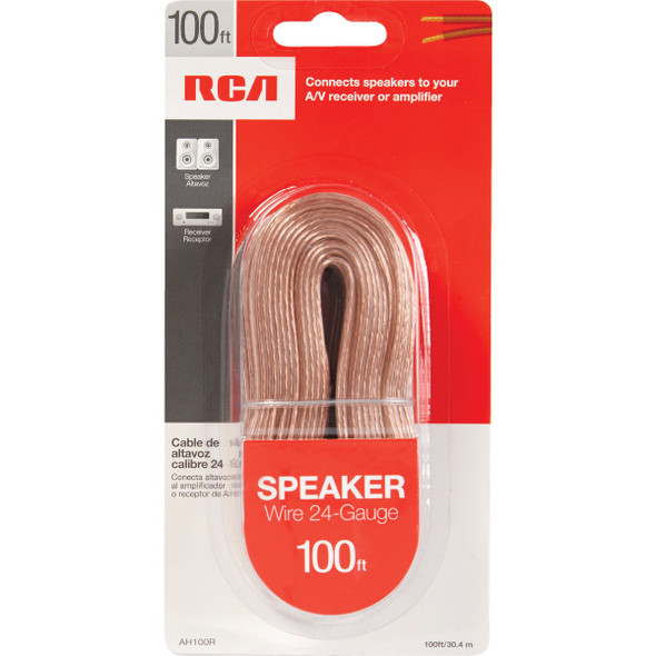 RCA 100 Ft. 24-2 Stranded Speaker Wire AH100R 524383