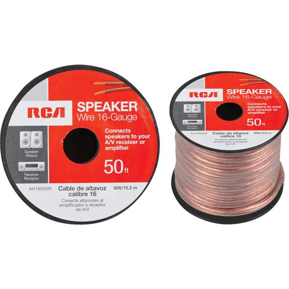 RCA 50 Ft. 16/2 Stranded Speaker Wire AH1650SR