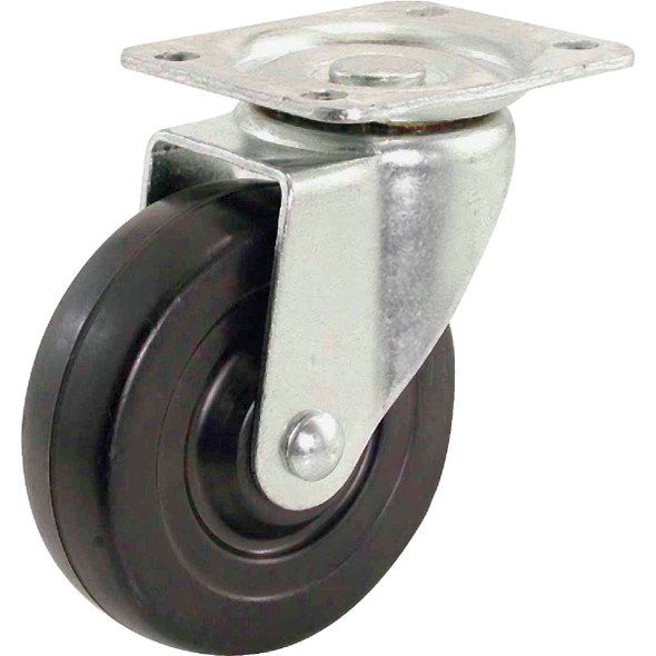 Shepherd Hardware 4 In. General-Duty Soft Rubber Swivel Plate Caster 9629