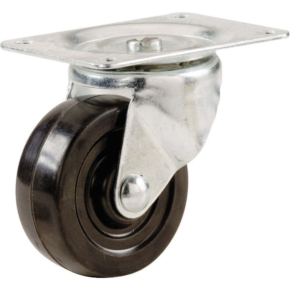 Shepherd Hardware 1-1/2 In. General-Duty Soft Rubber Swivel Plate Caster 9489