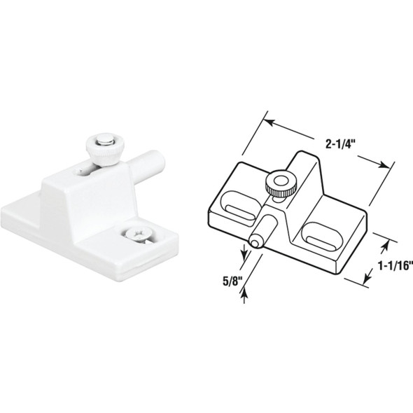 Defender Security White Slide Bolt Patio Door Lock U 9867