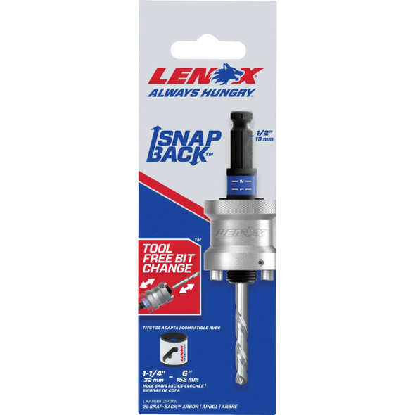Lenox 1/2" Snap Back Arbor LXAH9912PBM