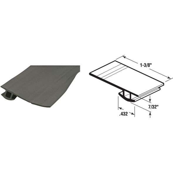 Prime-Line 7/16 In. x 84 In. Sliding Screen Door Bug Seal PL14696