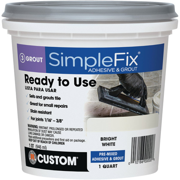 Custom Building Products Qt Wht Pm Adhesive&grout TAGWQT