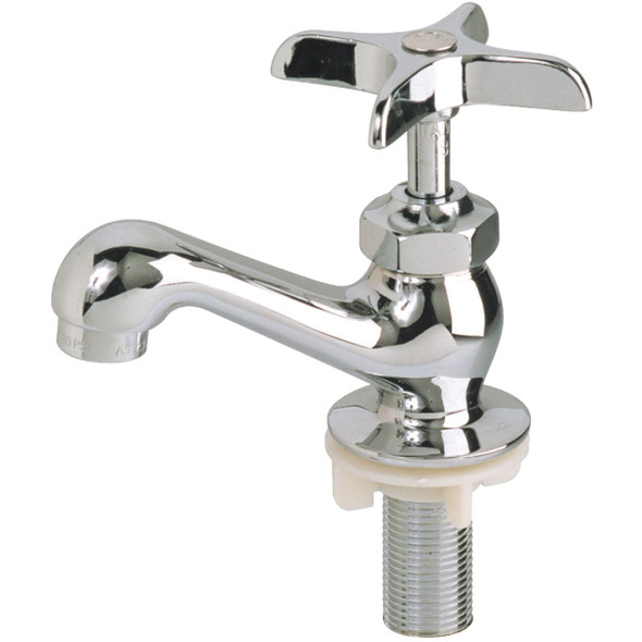 B&K Chrome 1.2 GPM Heavy-Duty Single Hole Basin Faucet 120-005NL