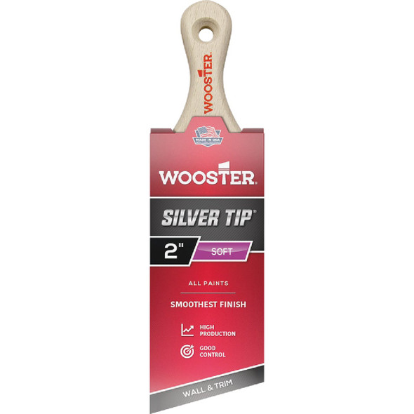 Wooster SILVER TIP 2 In. Short Handle Paint Brush 5225-2