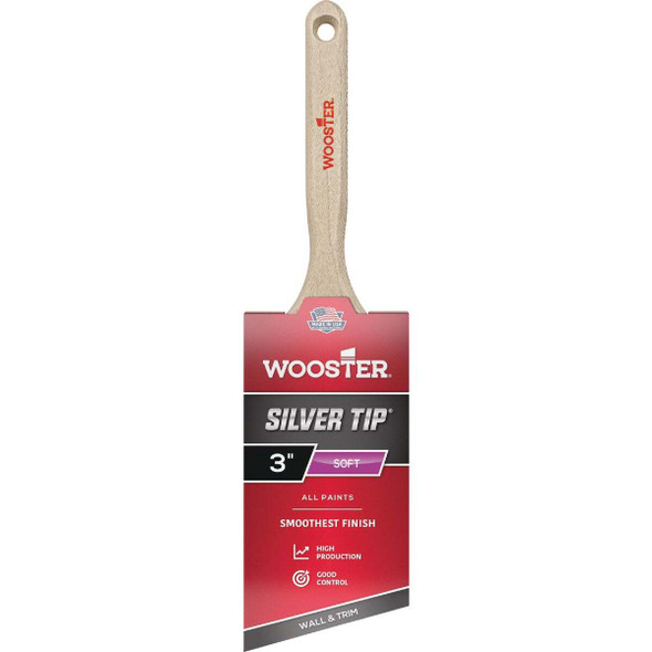 Wooster SILVER TIP 3 In. Chisel Trim Angle Sash Paint Brush 5221-3