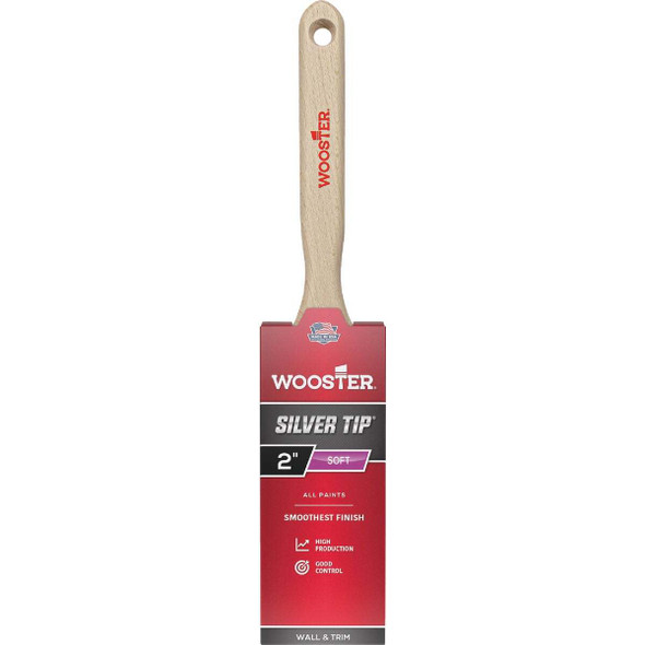 Wooster SILVER TIP 2 In. Chisel Trim Flat Sash Paint Brush 5220-2