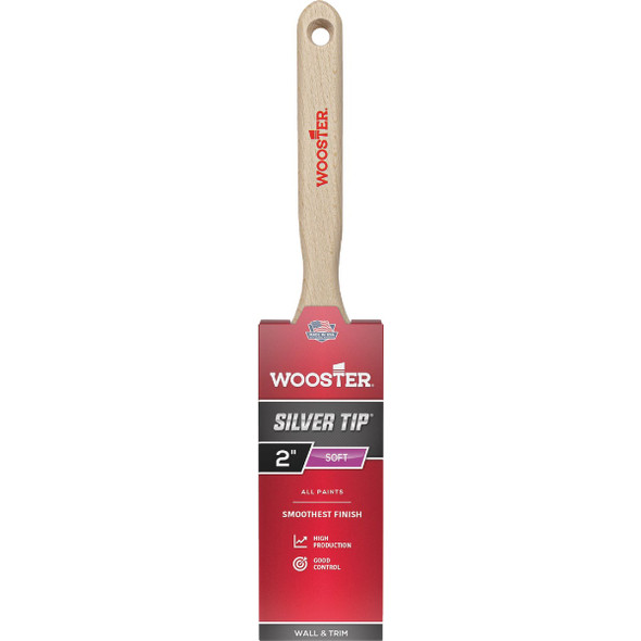Wooster SILVER TIP 2 In. Chisel Trim Flat Sash Paint Brush 5220-2