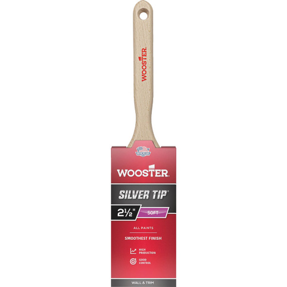 Wooster SILVER TIP 2-1/2 In. Chisel Trim Flat Sash Paint Brush 5220-2 1/2