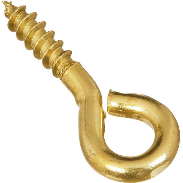 National Hardware #212 Brass Small Screw Eye (7 Ct.) N118-711