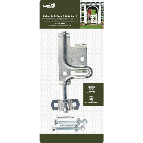 National Hardware Zinc Slide Bolt Latch