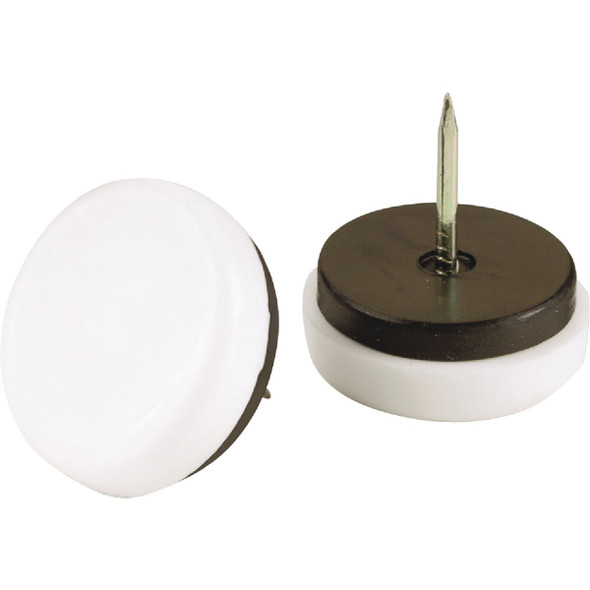 Do it 3/4 In. Round Nail on Furniture Glide with Rubber Cushion,(4-Pack) 210196