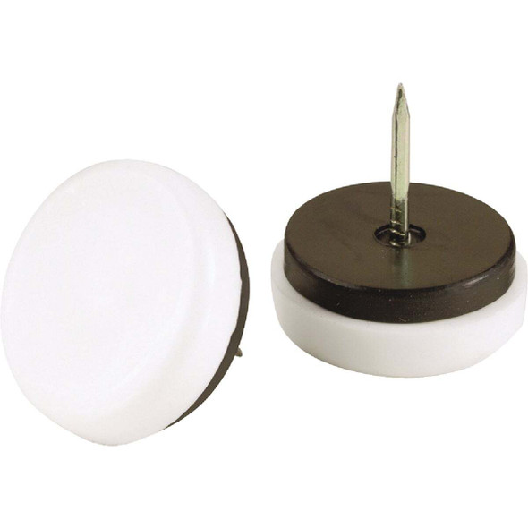 Do it 3/4 In. Round Nail on Furniture Glide with Rubber Cushion (4-Pack) 210196
