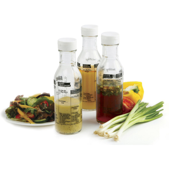 Norpro 11 Oz. Salad Dressing Glass Shaker & Maker 809 600086